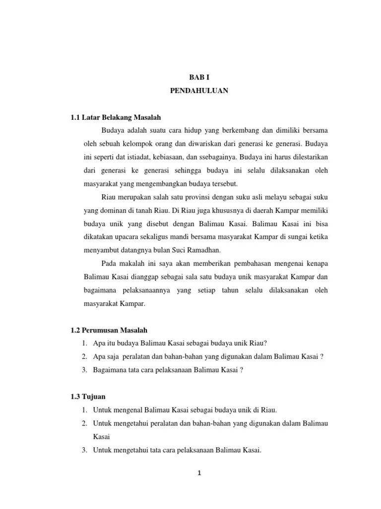 Makalah MandI Balimau Ade | PDF