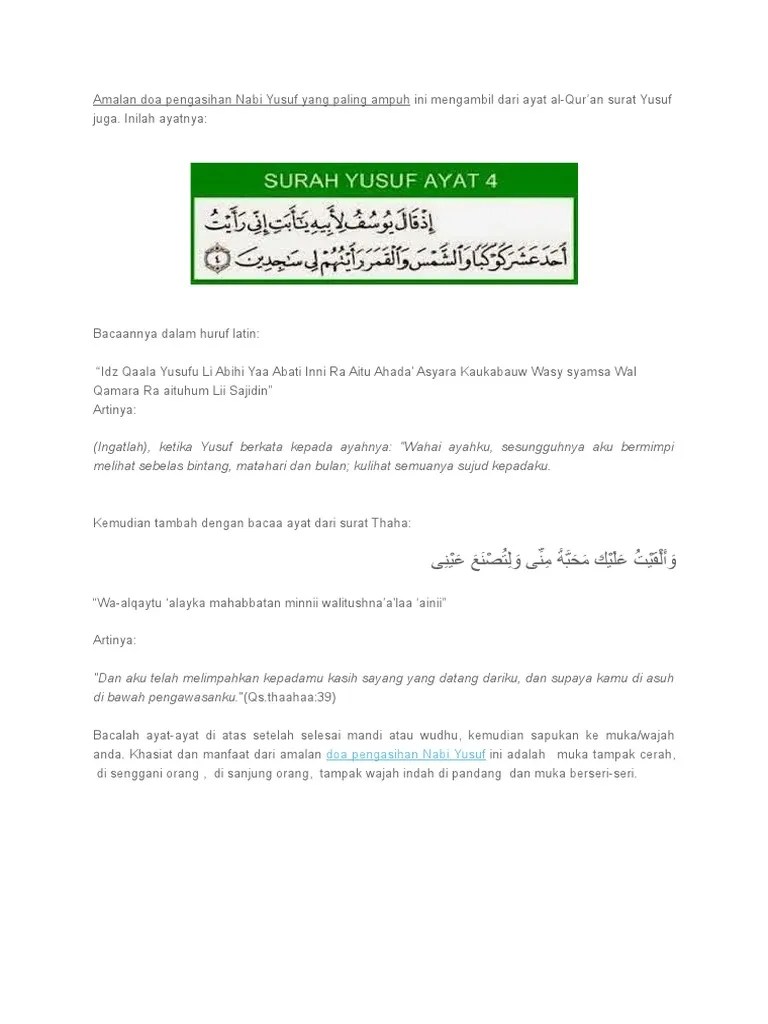 We did not find results for: Amalan Doa Pengasihan Nabi Yusuf Yang Paling Ampuh Pdf