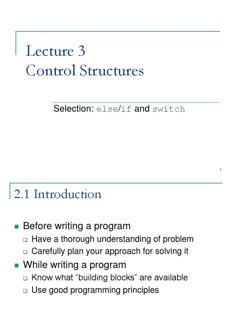 Amazing C++ If, Else & Switch Statements | PDF | Control Flow | C++