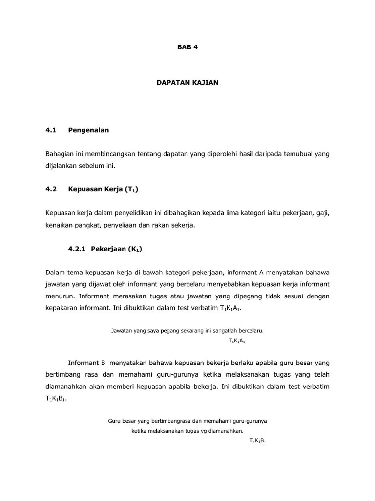 Bab 4 dapatan kajian jadual 4 1 bilangan dan peratusan responden bedasarkan jantina. Bengkel Kualitatif Pdf
