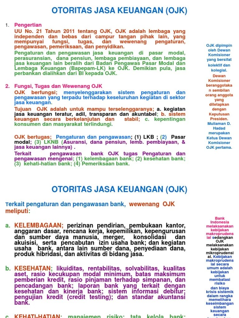 27 Wewenang Ojk Tentang Pengawasan Bank Adalah - Info Dana Tunai