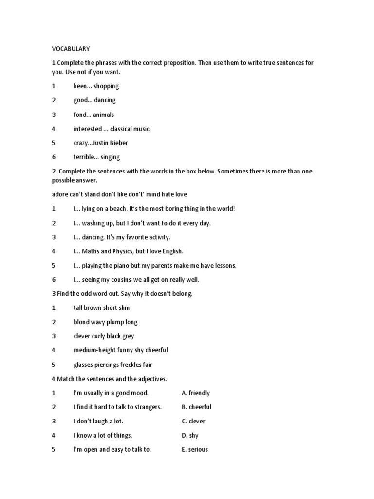 Vocabulary | PDF | Grammar | Linguistic Typology