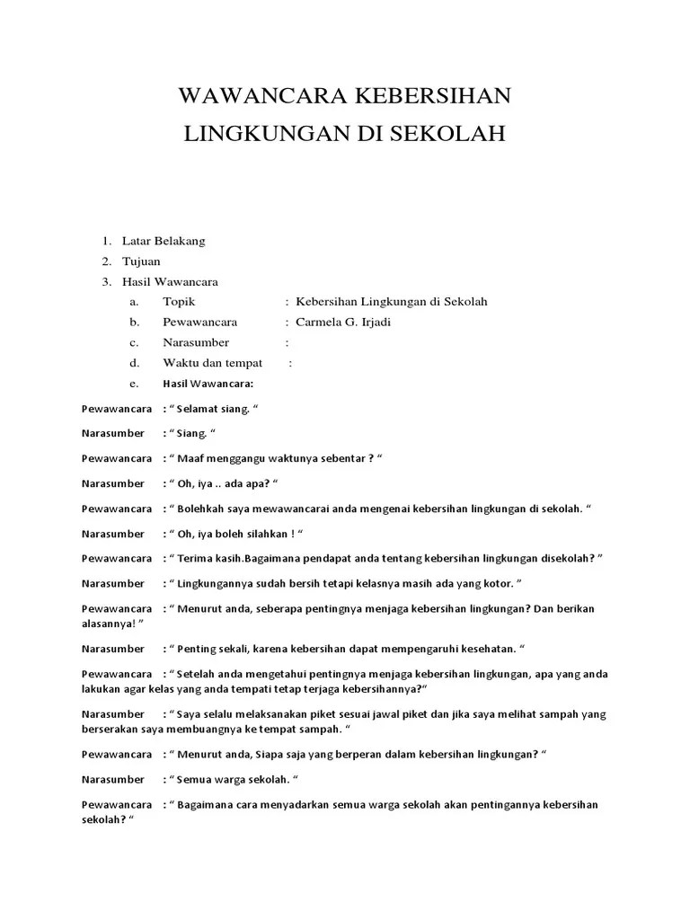 Laporan Wawancara | PDF