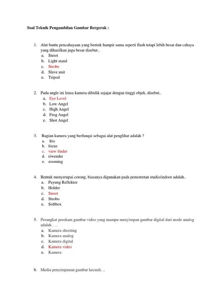 Alat Bantu Pencahayaan Yang Bentuk Hampir Sama Seperti Flash Tetapi Lebih  Besar Dan Cahaya Yang Dihasilkan Juga Besar Disebut | PDF