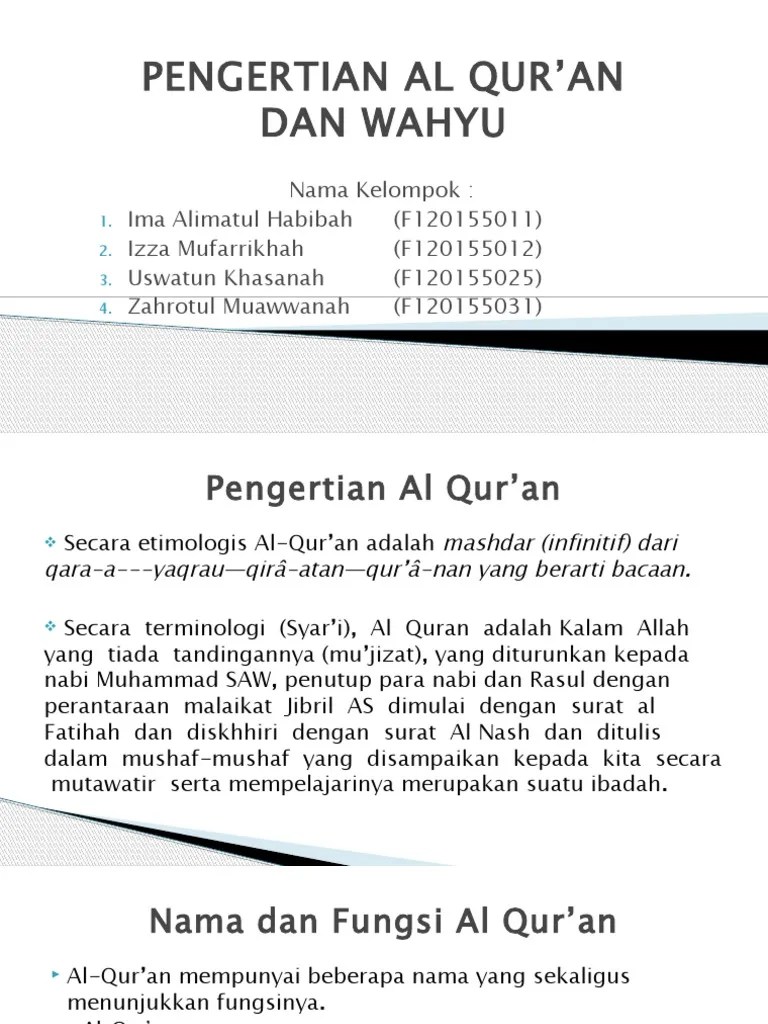 Alquran Dan Wahyu | PDF
