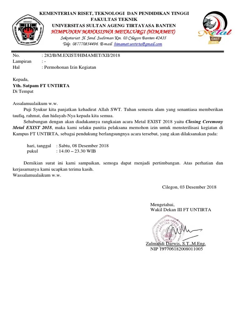 Contoh surat permohonan beasiswa baznas cute766. Surat Permohonan Satpam Pdf