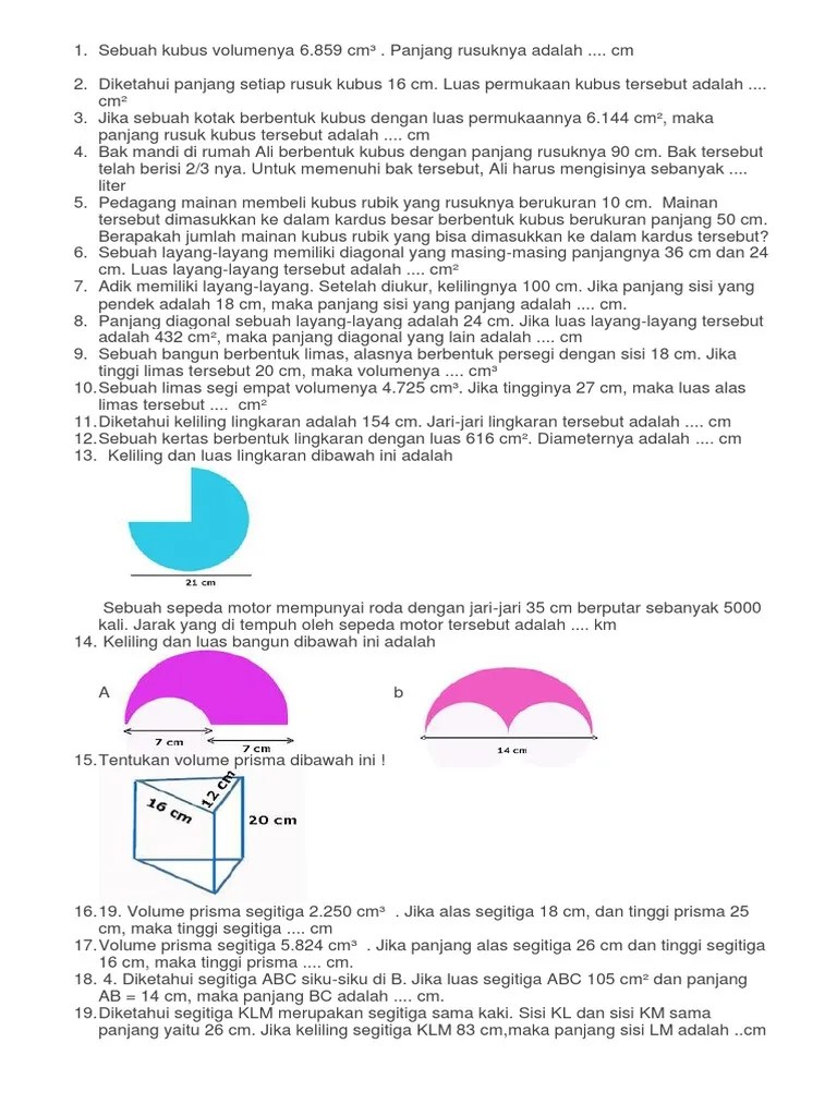 Matematika Kelas 6 | PDF