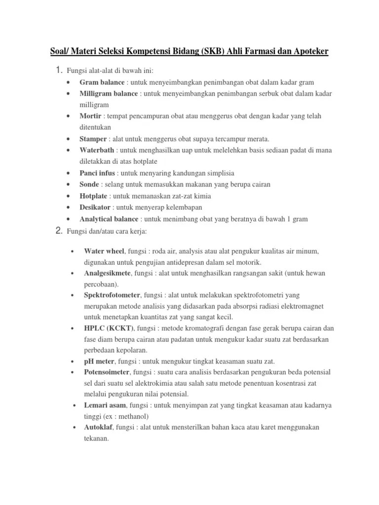 Check spelling or type a new query. Skb Farmasi Apoteker Pdf