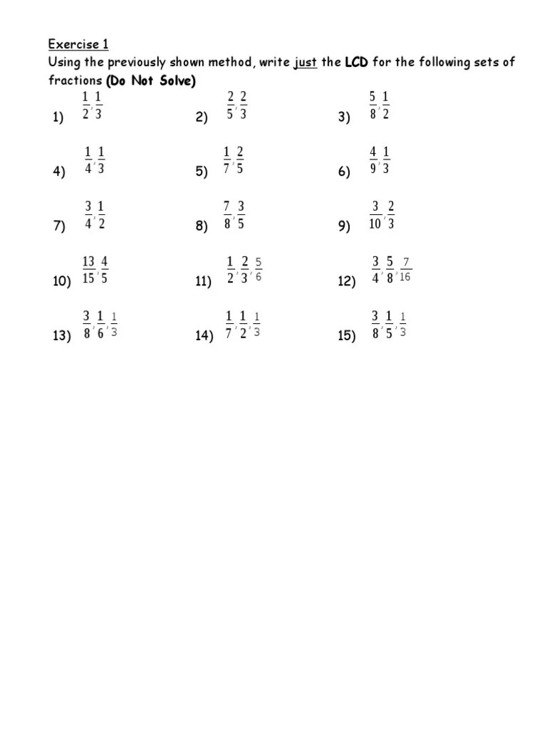 adding and subtracting fractions worksheets teaching mathematics