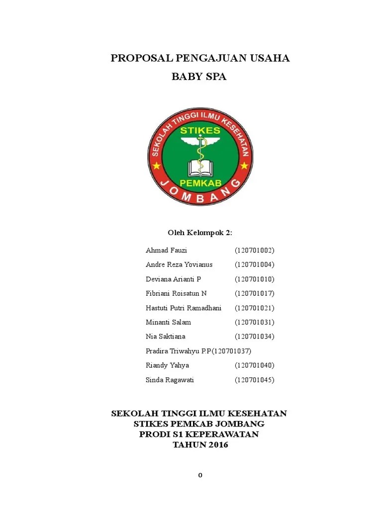 Kumpulan contoh proposal contoh proposal kewirausahaan baby spa. Proposal Usaha Baby Spa Beinyu Com