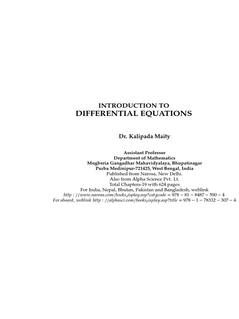 Lecture 1 Introduction To Math Class And Differential Equation Pdf - Gradient Images - Classic High Resolution Collection