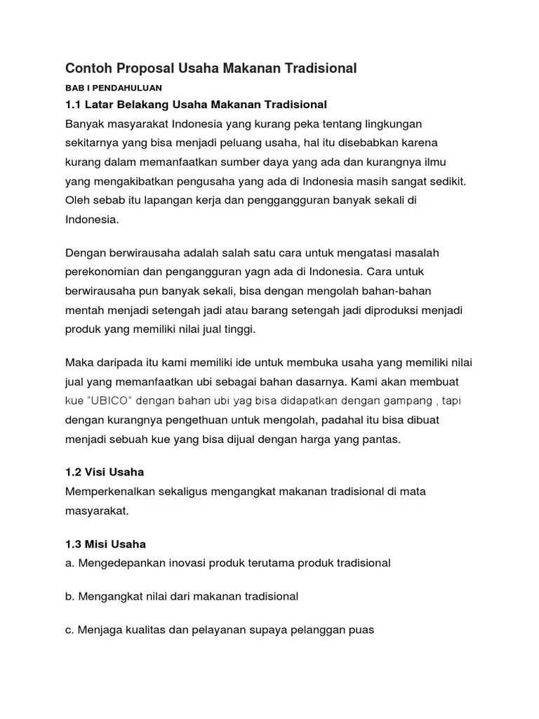 Doc Proposal Prakarya Dan Kewirausahaan Membuat Makanan Khas Daerah Hani Es Academia Edu Stefanie Putri Widya NIS.