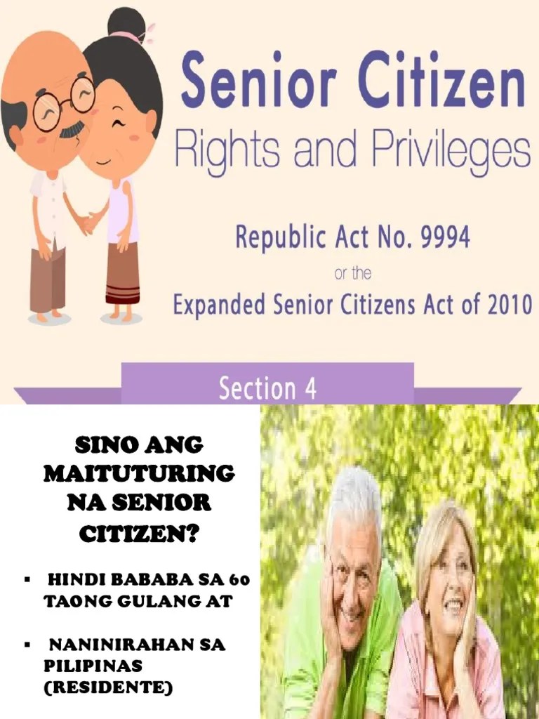 Senior citizen act
