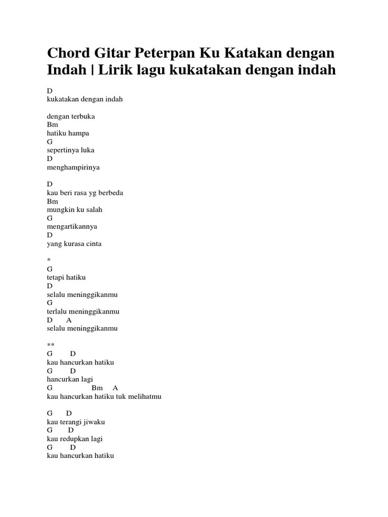 Peterpan Ku Katakan Dengan Indah Lirik 