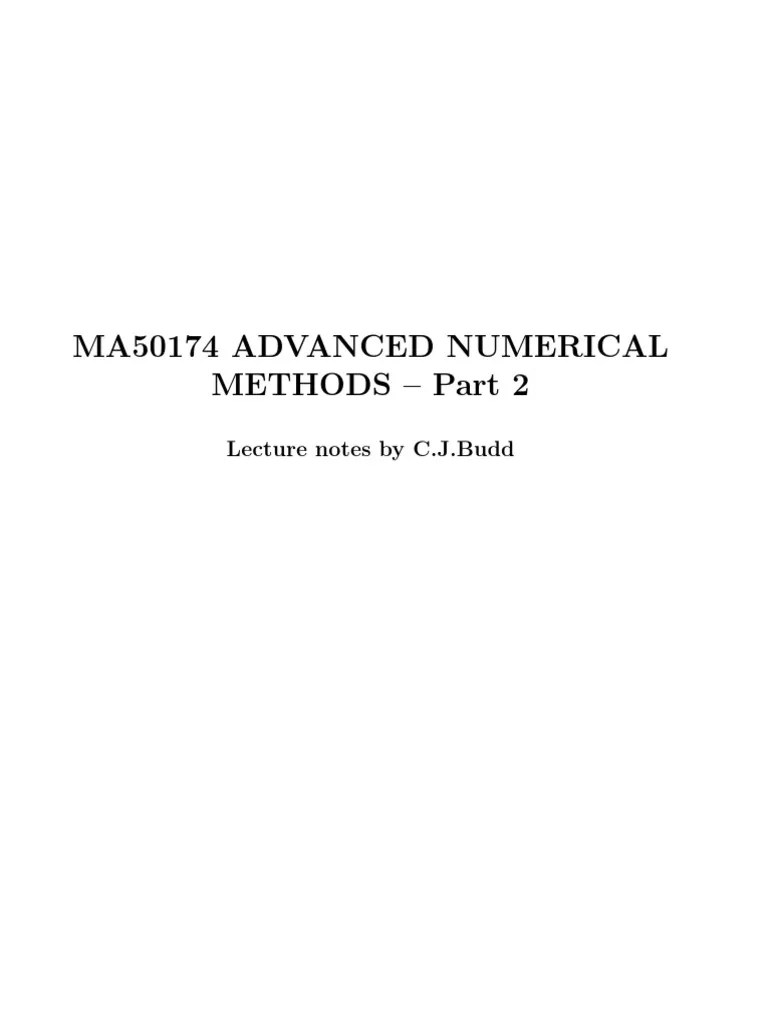 Numerical Methods | PDF | Eigenvalues And Eigenvectors | Numerical Analysis