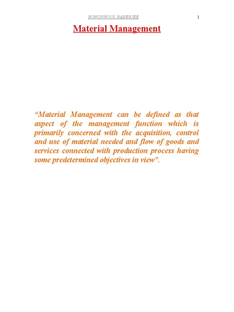 Material Management | PDF | Invoice | Specification (Technical Standard)