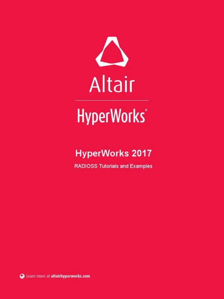 RADIOSS 2017 Tutorials And Examples | PDF | Young's Modulus | Command ...