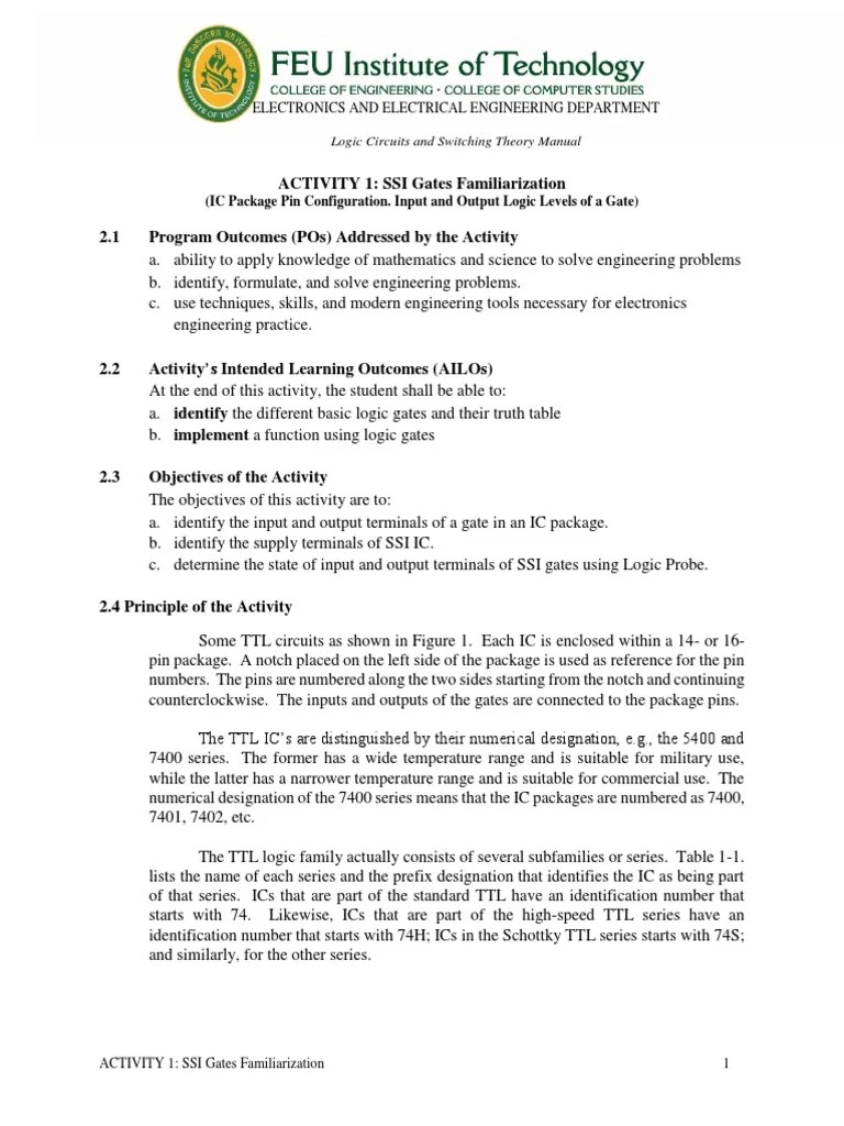 Understanding Logic Gates: An Introduction To Integrated Circuit Pin ...