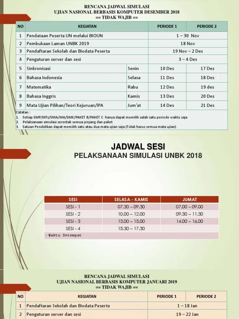 Simulasi ii ujian nasional berbasis komputer (unbk) tp.2018/2019. Simulasi Unbk 2018 2019 Pdf