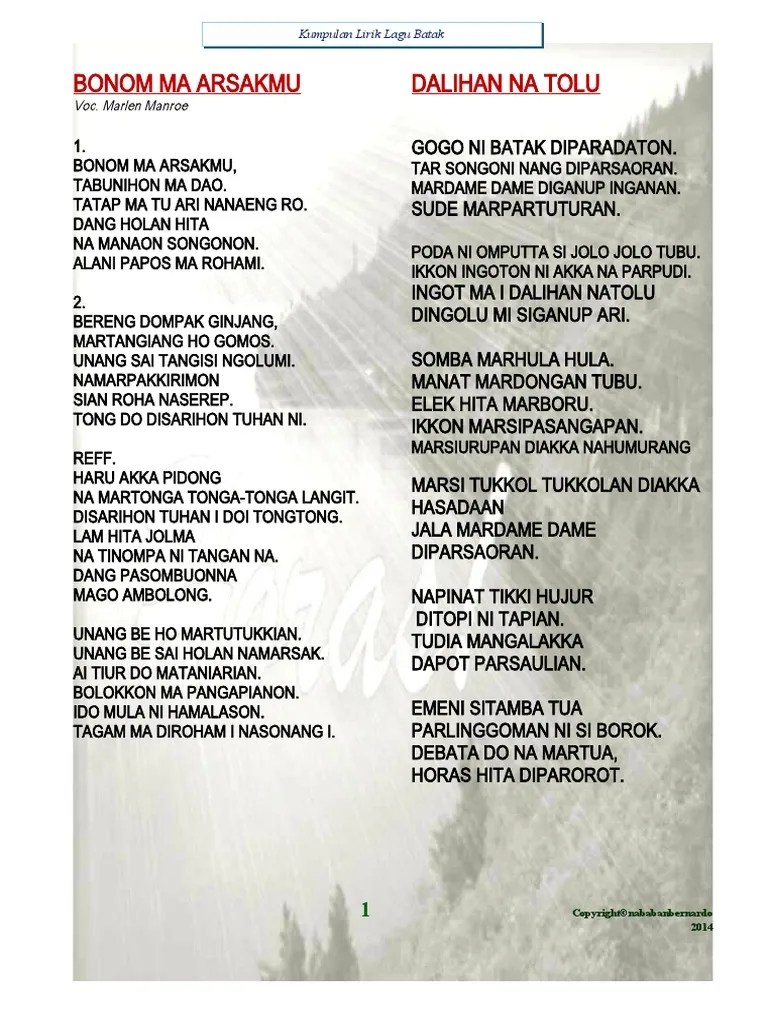 Lagu Batak Lama Enak Didengar