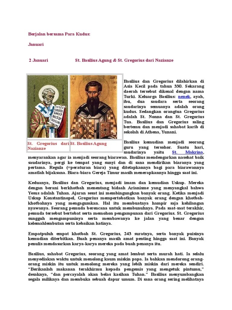 Berjalan Bersama para Kudus 1 | PDF