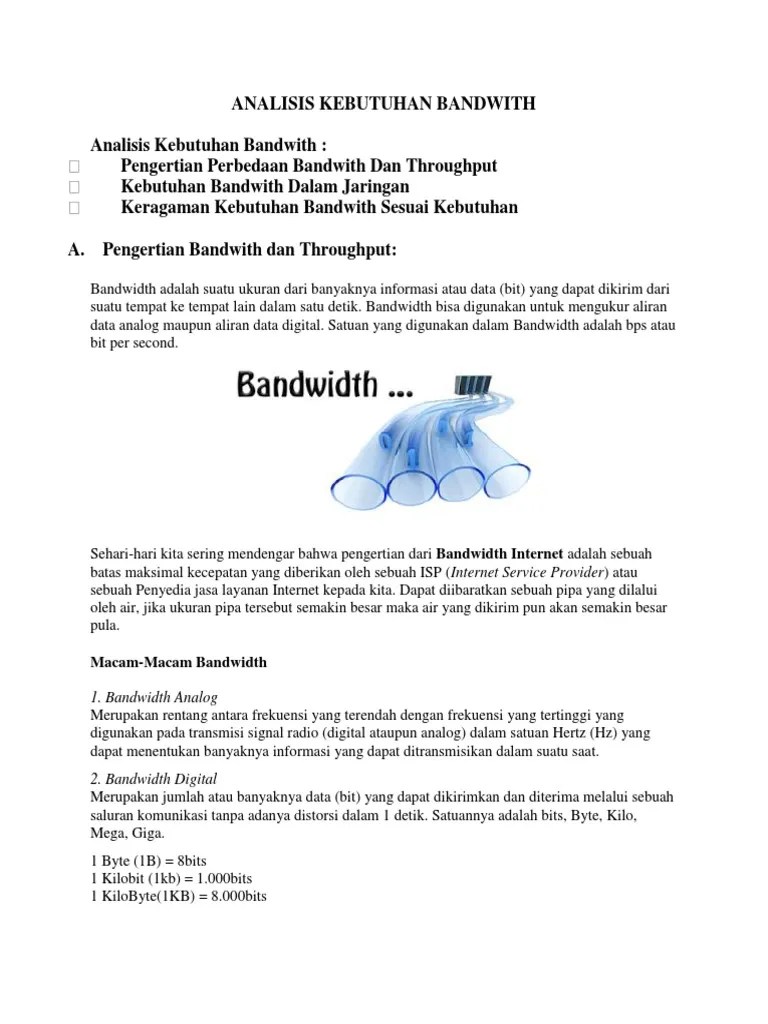 Keragaman Kebutuhan Bandwidth Sesuai Kebutuhan – Python