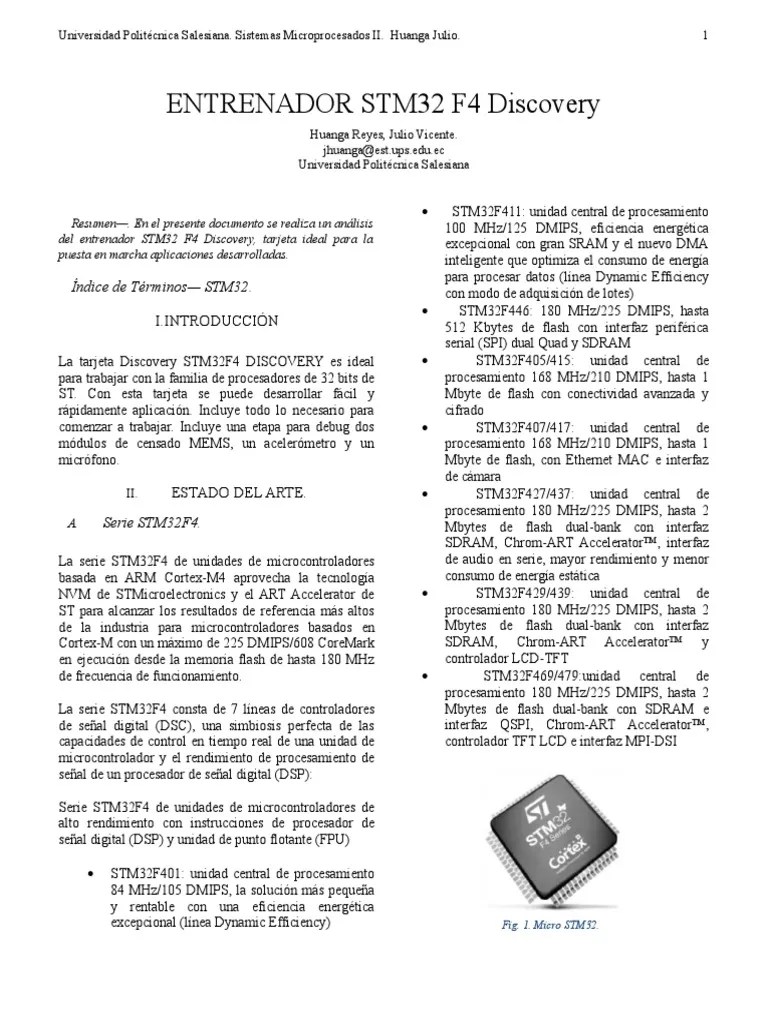 Stm32 F4 Discovery | PDF | USB | Microcontrolador