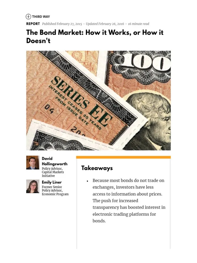 Bond Market - How It Works | PDF | Bonds (Finance) | Stock Market