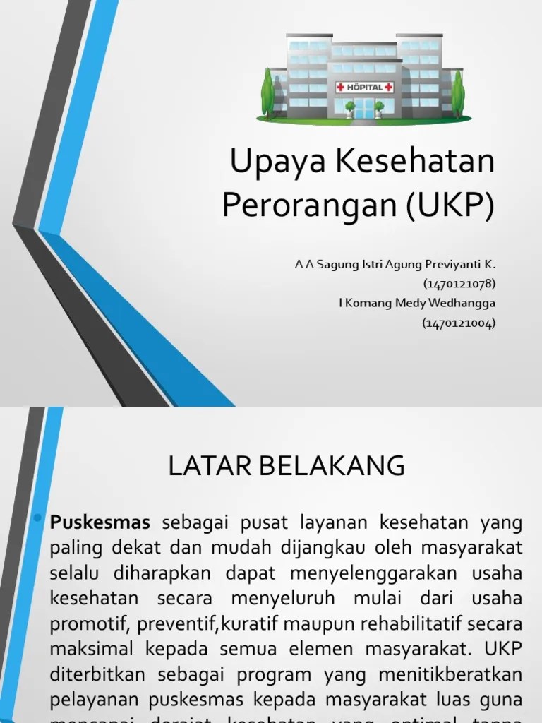 Upaya Kesehatan Perorangan (UKP) | PDF