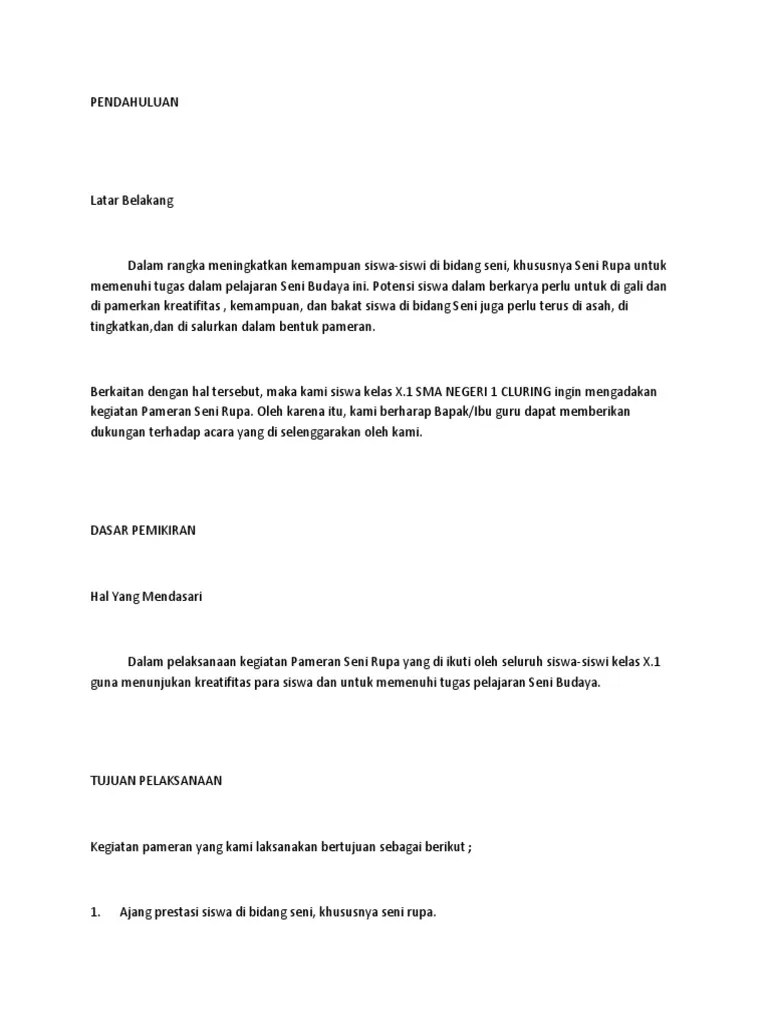 Proposal Sewa Tempat Dalam hal ini akan kami sajikan sebagai salah satu referensi sahabat dalam membuat sebuah proposal pengajuan dana atau.