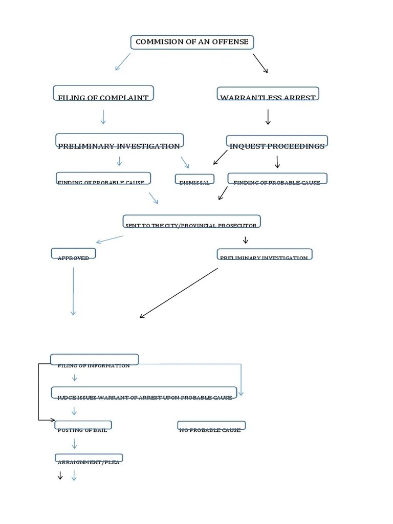 Criminal Procedure Flow Chart | PDF