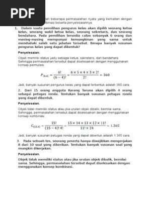 Banyaknya pilihan yang harus diambil siswa . Soal Uas 2 Pdf