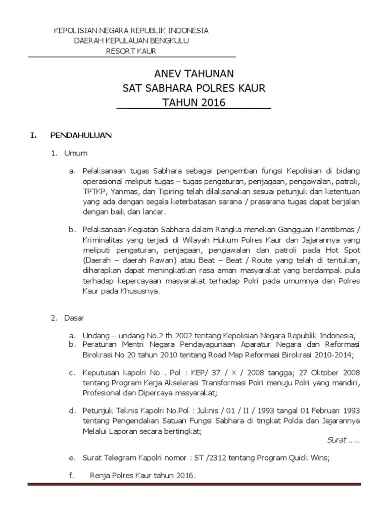 Laporan Hasil Rapat Kerja Bulan Januari 2013 Polres Belu Bersama Laporan perjalanan dinas 1.