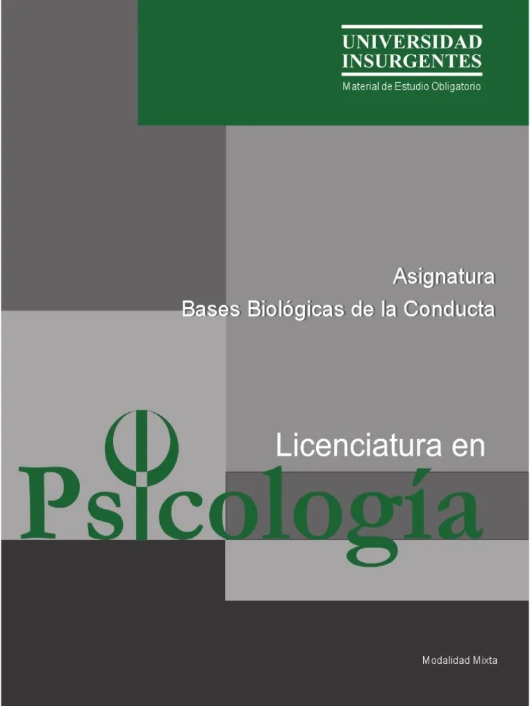 Bases Biológicas De La Conducta | PDF | Ciclo Menstrual | Neurona