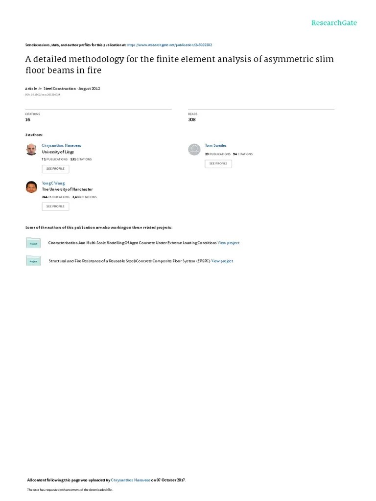 Finite Element Slab | PDF | Stress (Mechanics) | Beam (Structure)