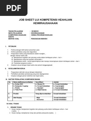 Essay help adopts zero plagiarism policy. Job Sheet Uji Kompetensi Keahlian Kewirausahaan