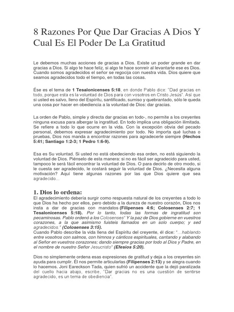 5 Razones Para Dar Gracias A Dios Pdf Salmos - Sunset Wallpapers - Creative Desktop Collection