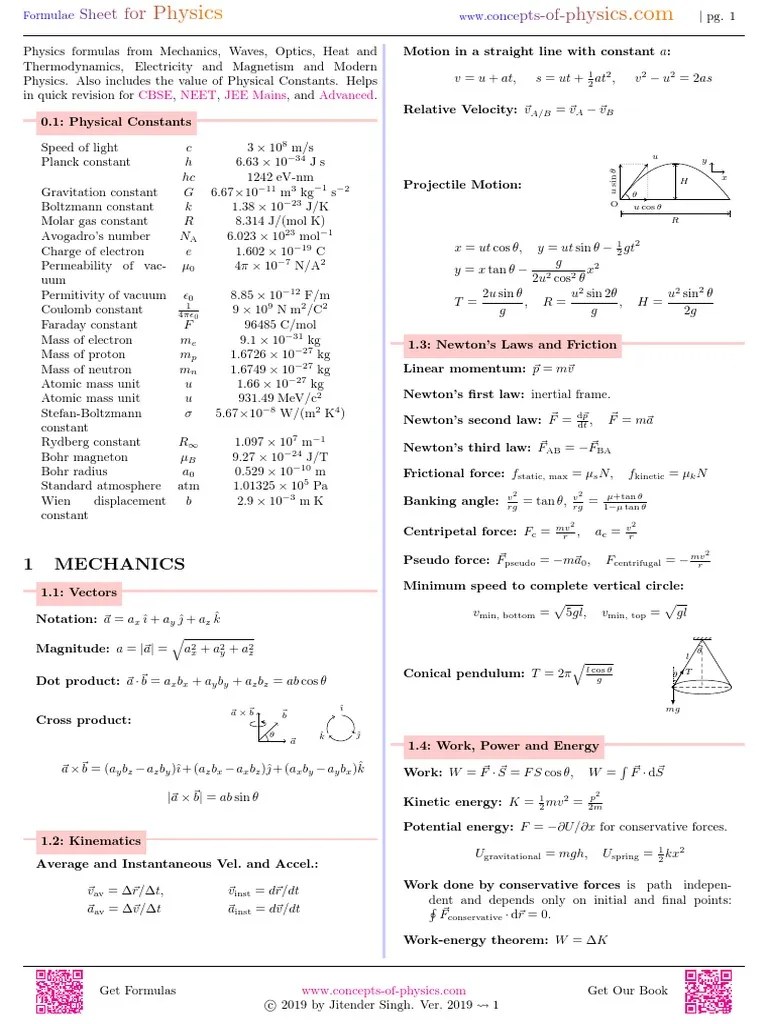 1 Mechanics: Cbse Neet JEE Mains Advanced | PDF | Collision | Waves
