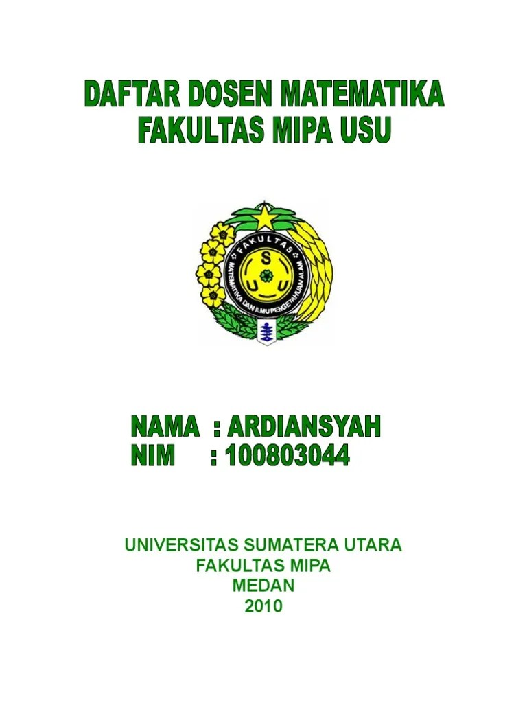 DAFTAR DOSEN Usu | PDF