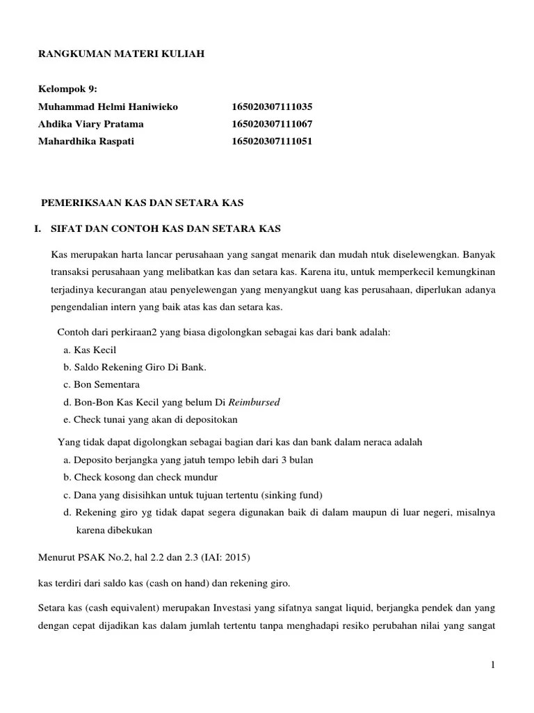 Auditing Bab 9 Fix - For Merge | PDF