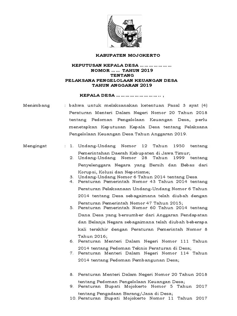 Sk perubahan susunan pengurus bumdes 2020 9. Contoh Sk Ppkd Beinyu Com