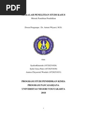 Sebagai contoh, jika peneliti ingin meneliti. Makalah Studi Kasus Pdf