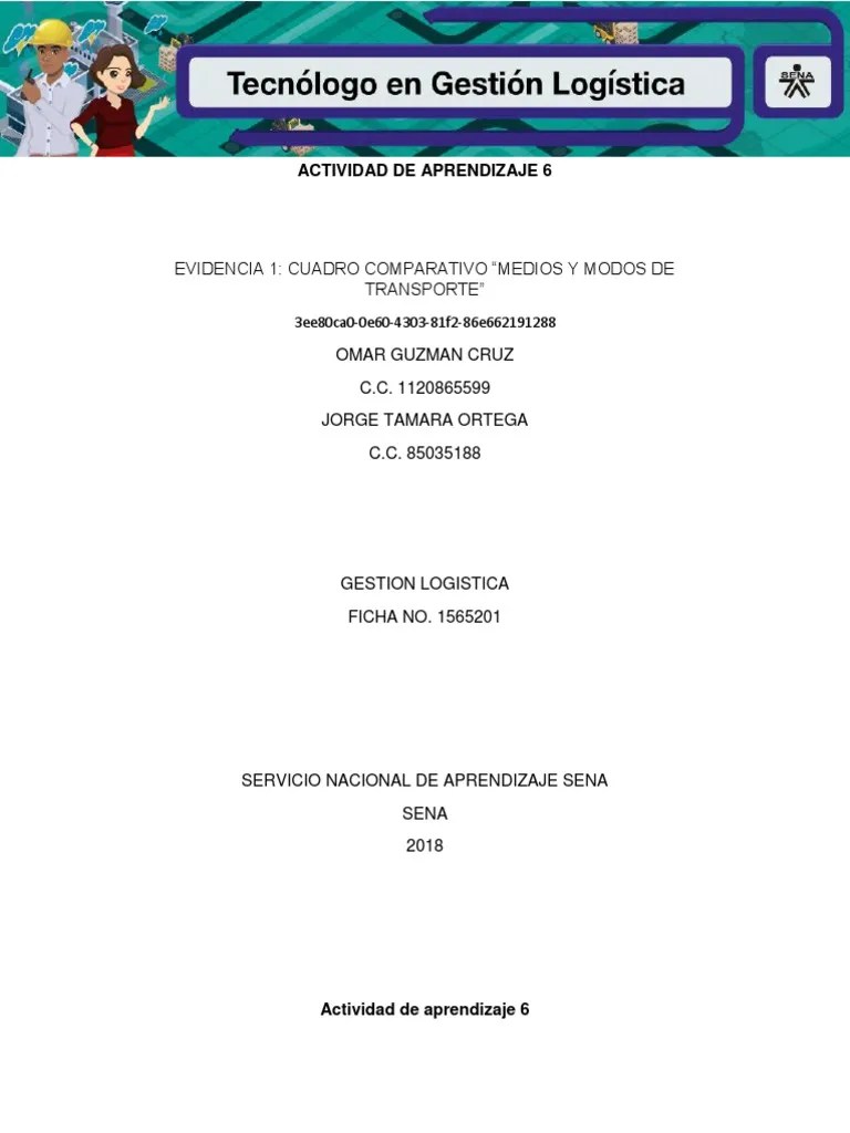 Evidencia 1 Cuadro Comparativo Medios Y Modos De Transport | PDF | Transporte Ferroviario ...