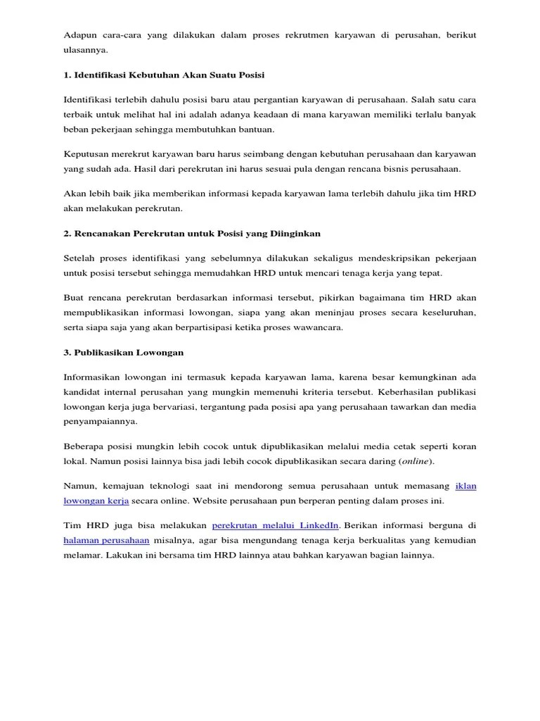 Iklan Lowongan Kerja Banyak Dipublikasikan Melalui Media Cetak Yaitu - Info  Seputar Kerjaan