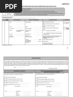 Borang Permohonan Pertukaran Kkm Lampiran B : 2