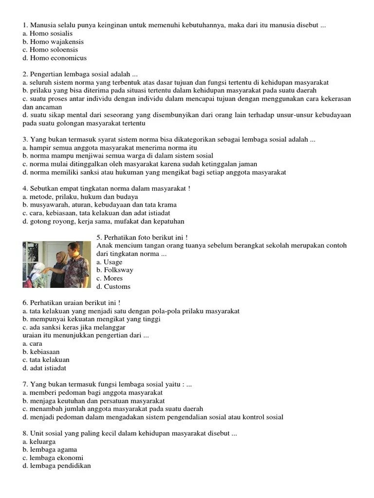 Dikutip dari modul 3 menjauhkan yang dekat, mendekatkan . Sebutkan Syarat Syarat Lembaga Sosial Goreng