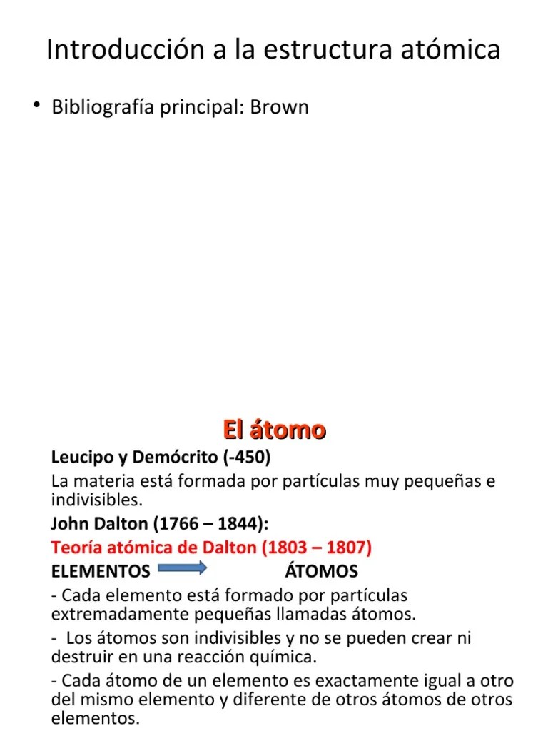 El Atomo Quimica PDF | Descargar Gratis PDF | Átomos | Núcleo Atómico