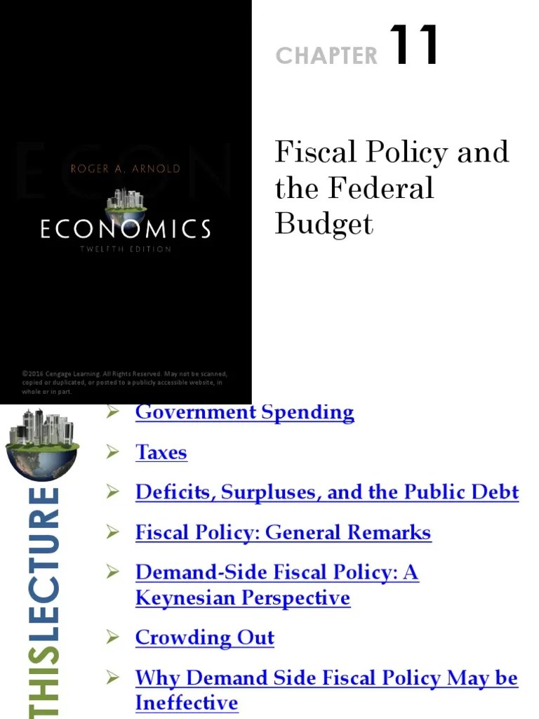 Chapter11 Fiscal Policy | PDF | Government Spending | Crowding Out (Economics)