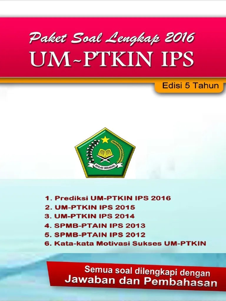 Salah satu jalur seleksi masuk . Soal Um Ptkin 2021 Dan Pembahasan Pdf Beinyu Com