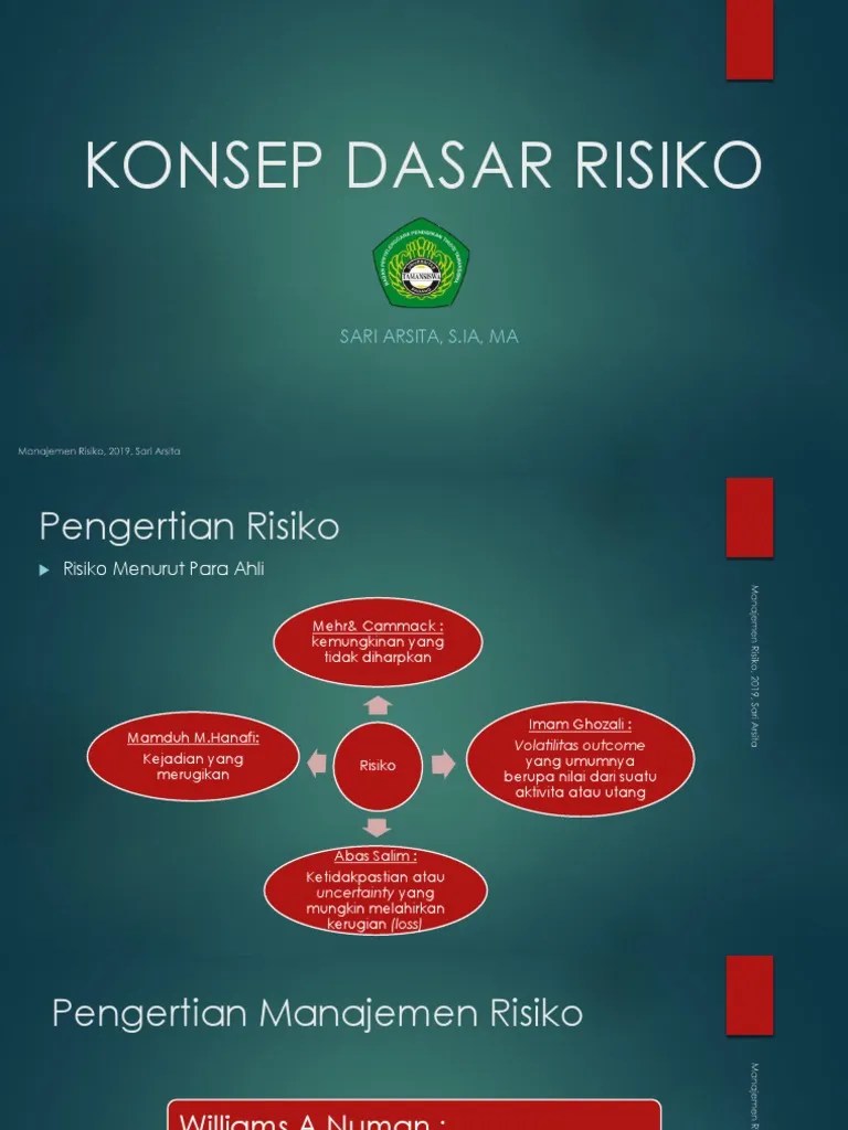 Konsep Dasar Risiko | PDF